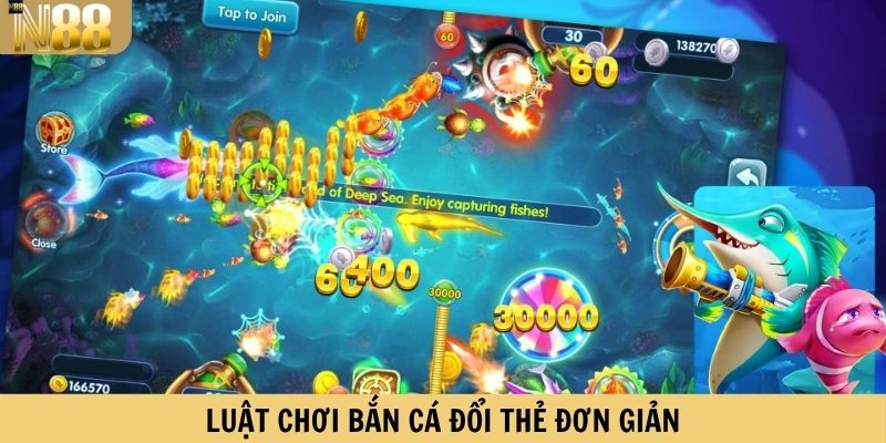 Luật chơi bắn cá đổi thẻ đơn giản