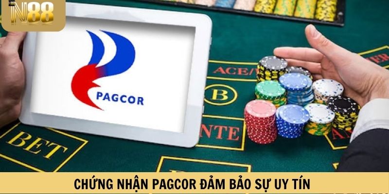 Chứng nhận PAGCOR đảm bảo sự uy tín